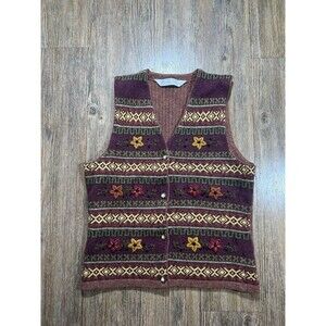 St Michael M&S Sweater Vest Size US 10 Women’s Multicolor Knitted Tank